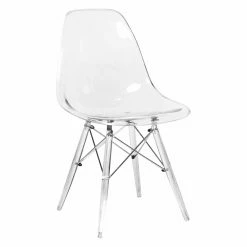 Top 10 π Side Chairs LeisureMod Dover Molded Dining Side Chair With Acrylic Base π