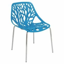 Best deal 🥰 Side Chairs LeisureMod Modern Asbury Dining Chair With Chromed Legs ⭐