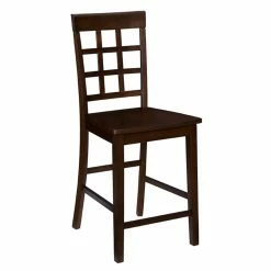 Best deal 👍 Counter Height Chairs Progressive Furniture Kinston 24 In. Lattice Back Counter Chair - Set Of 2 ⌛
