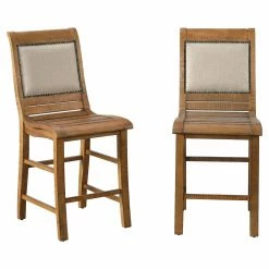 Budget 🛒 Side Chairs Progressive Furniture Willow Upholstered Counter Chair - Set Of 2 😉