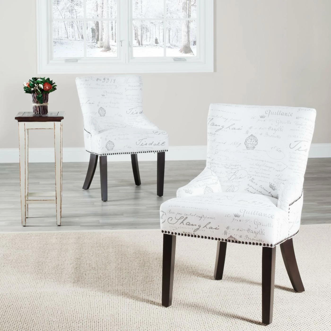 Wholesale π Formal Dining Chairs Safavieh Gavin White/Gray Side Dining Chairs - Set Of 2 π―