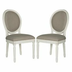 Discount 😍 Formal Dining Chairs Safavieh Holloway Linen Side Dining Chair - Set Of 2 🧨