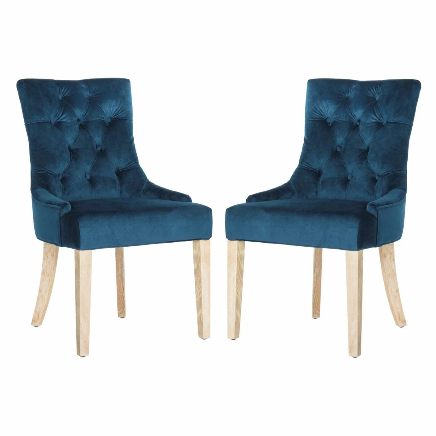 Outlet π Formal Dining Chairs Safavieh Abby Tufted Side Chairs With Nail Heads - Set Of 2 π