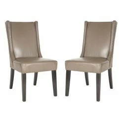 Flash Sale 🎉 Safavieh Sher Faux Leather Side Chairs - Set Of 2 🌟