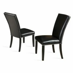 Best Pirce ⭐ Casual Dining Chairs Steve Silver Co. Finley Dining Parson Chair - Set Of 2 👏