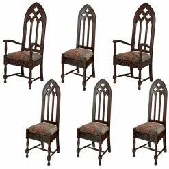 Flash Sale 🔥 Side Chairs Design Toscano Viollet-le-Duc Gothic Cathedral Dining Chairs Set 😍