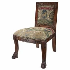 Hot Sale 😍 Side Chairs Design Toscano Beardsley Heraldic Lion Side Chair 👍