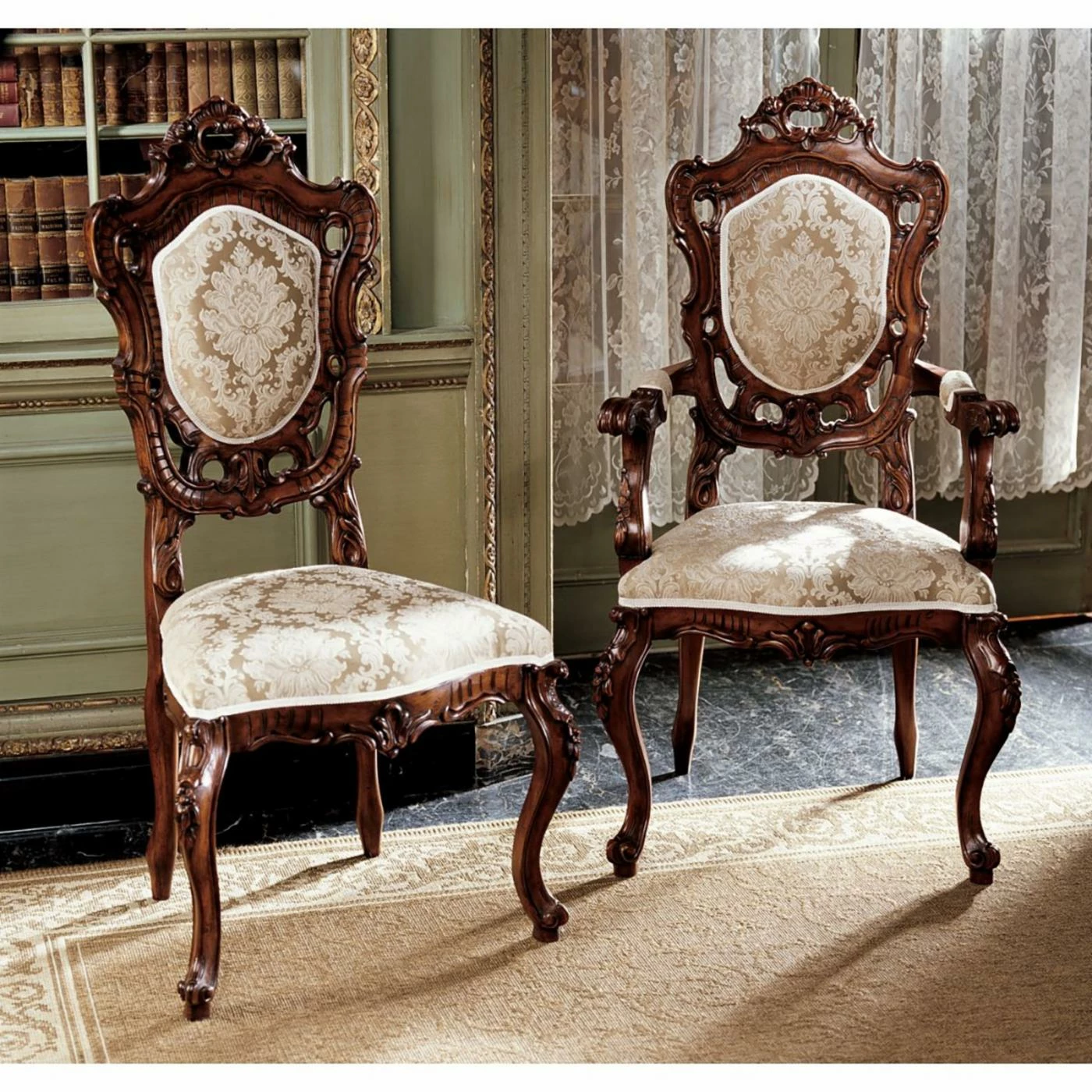 Best Pirce π Side Chairs Design Toscano French Rococo 6 Piece Dining Chair Set Or Single Chair π