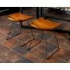 Deals 🥰 Side Chairs DecMode Suar Wood And Iron Square-Seat Stool 🔥