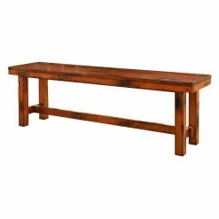 Cheapest ✔️ Dining Bench Walker Edison Dark Oak Wood Bench ⭐