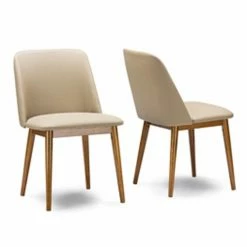 Buy ✨ Formal Dining Chairs Baxton Studio Lavin Faux Leather Dining Chair - Set Of 2 🧨