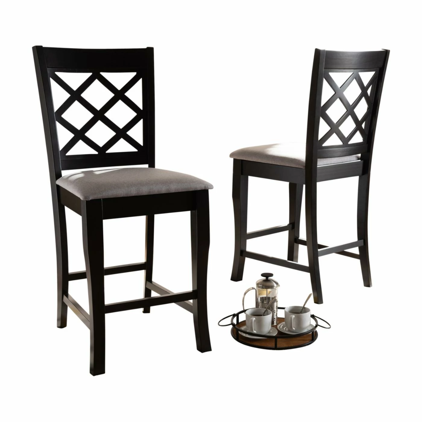 New π Counter Height Chairs Baxton Studio Alora 25 In. Counter Stool - Set Of 2 π€©
