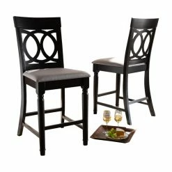 Hot Sale 💯 Side Chairs Baxton Studio Verina 25 In. Counter Stool - Set Of 2 🔥