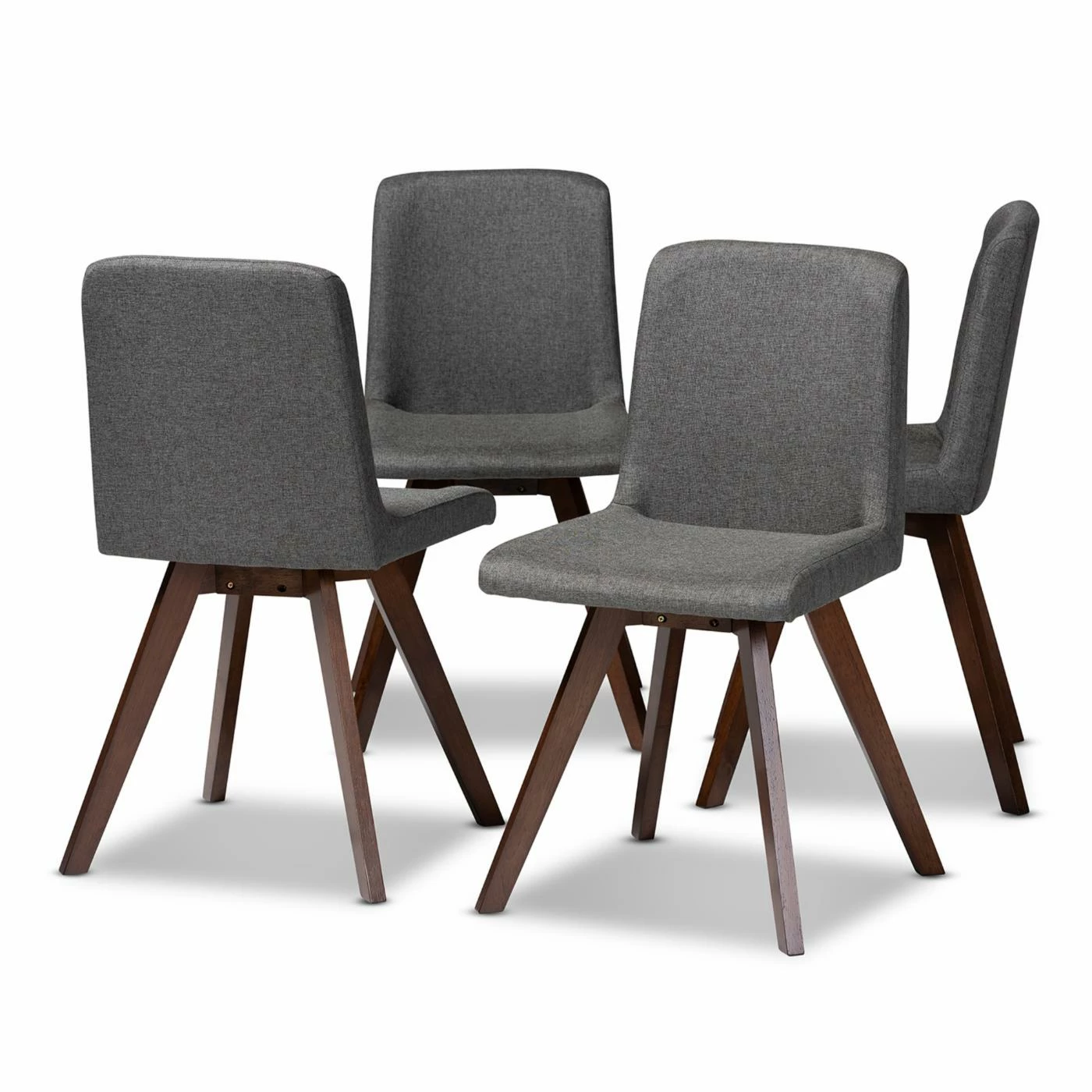 Wholesale π₯° Side Chairs Baxton Studio Pernille Fabric Upholstered Dining Side Chair - Set Of 4 π