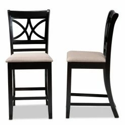 Coupon βοΈ Counter Height Chairs Baxton Studio Chandler 25 In. Counter Height Pub Dining Chairs - Set Of 2 π€©