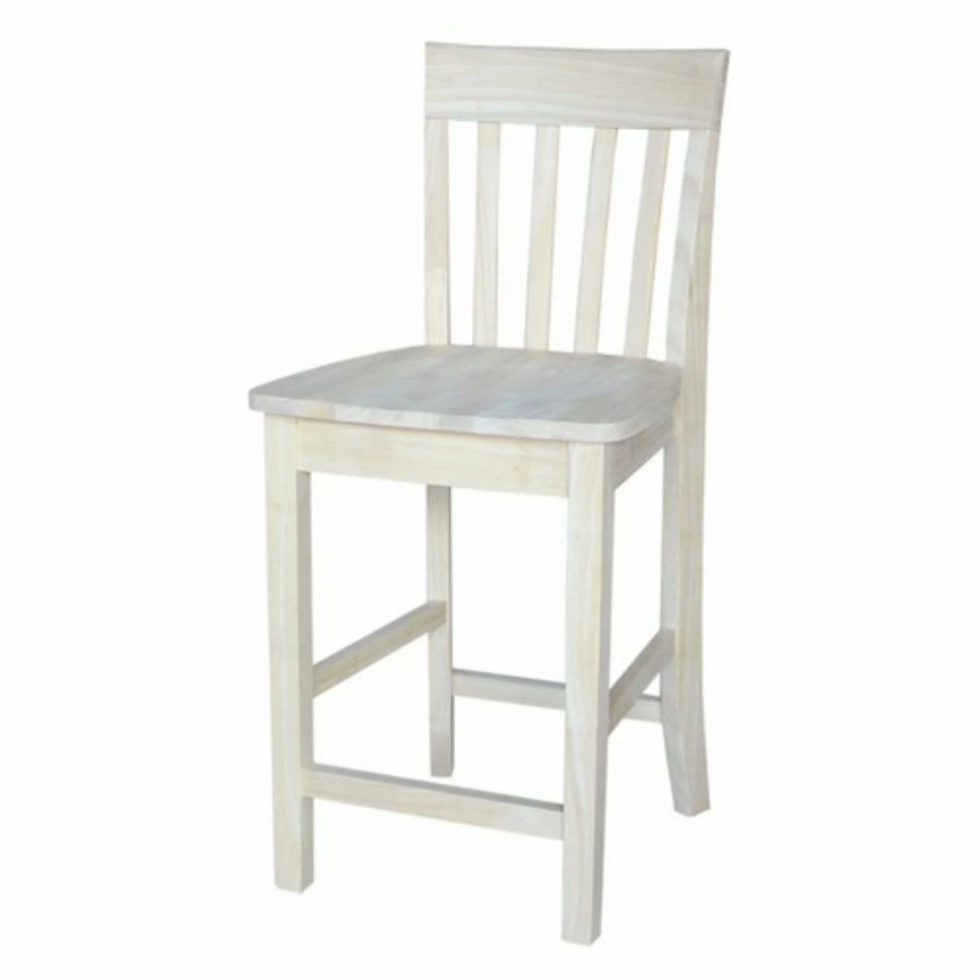 Hot Sale βοΈ Counter Height Chairs International Concepts 24 In. Unfinished Drayton Slat Back Counter Height Stool π
