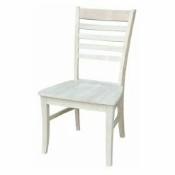 Deals ❤️ Casual Dining Chairs International Concepts Unfinished Roma Ladder Back Dining Chairs - Set Of 2 ✔️