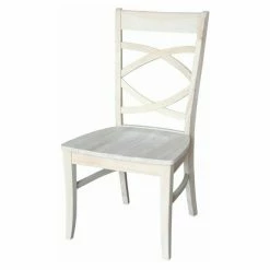 Cheap 👏 Side Chairs International Concepts Unfinished Milano Dining Chairs - Set Of 2 🛒