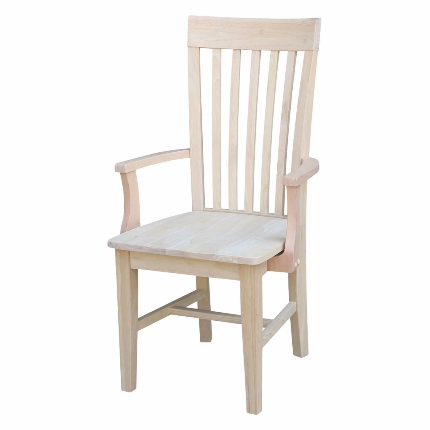 Cheapest 𧨠Casual Dining Chairs International Concepts Unfinished Olanta Tall Mission Dining Arm Chair β