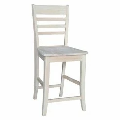 Deals 🔥 Side Chairs International Concepts Roma Unfinished Counter Stool 🧨