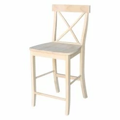 Cheapest 🔔 Side Chairs International Concepts X-Back Counter Stool 👏