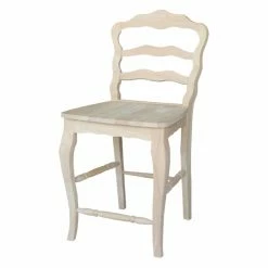 Discount 🌟 Side Chairs International Concepts Versailles Unfinished Counter Stool ❤️