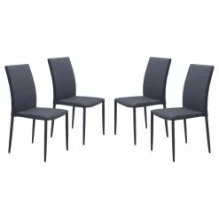 Best Sale 🧨 Side Chairs Zuo Modern Confidence 16.9 In. Dining Chair Set - Set Of 4 🛒