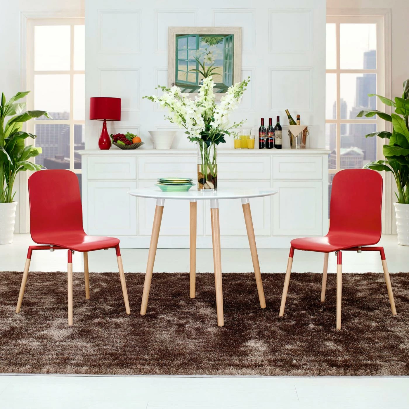 Discount β Casual Dining Chairs Modway Stack Dining Chair - Set Of 2 π - Image 5