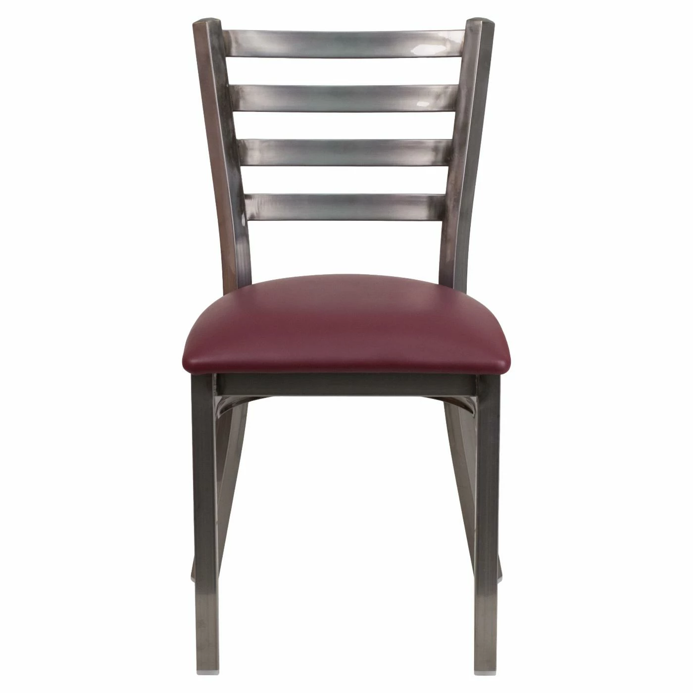 Deals π Side Chairs Flash Furniture Hercules 19.5 In. Clear π§₯ Coated Metal And Vinyl Ladder Back Restaurant Chair π₯° - Image 5