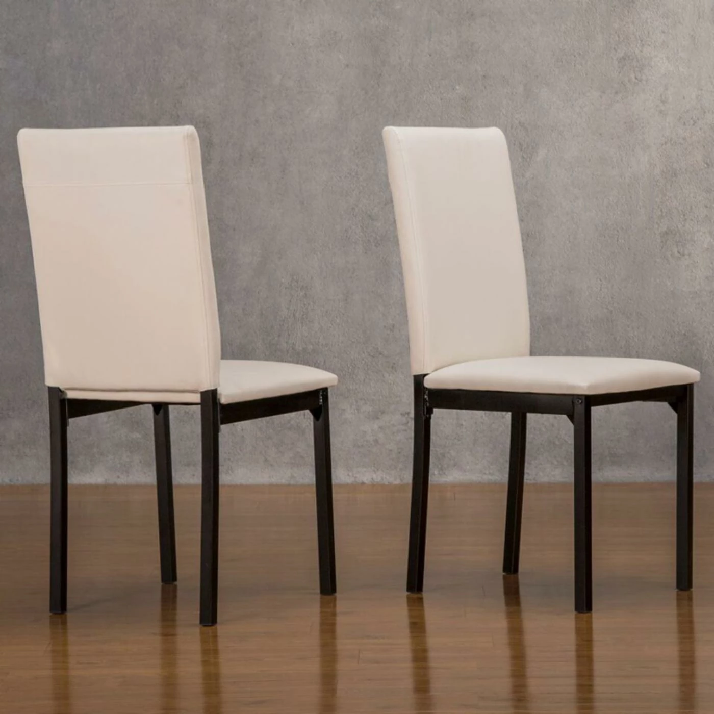 Best deal π Side Chairs Chelsea Lane Tempe Collection Faux Leather Metal Dining Side Chair - Set Of 2 β€οΈ - Image 5