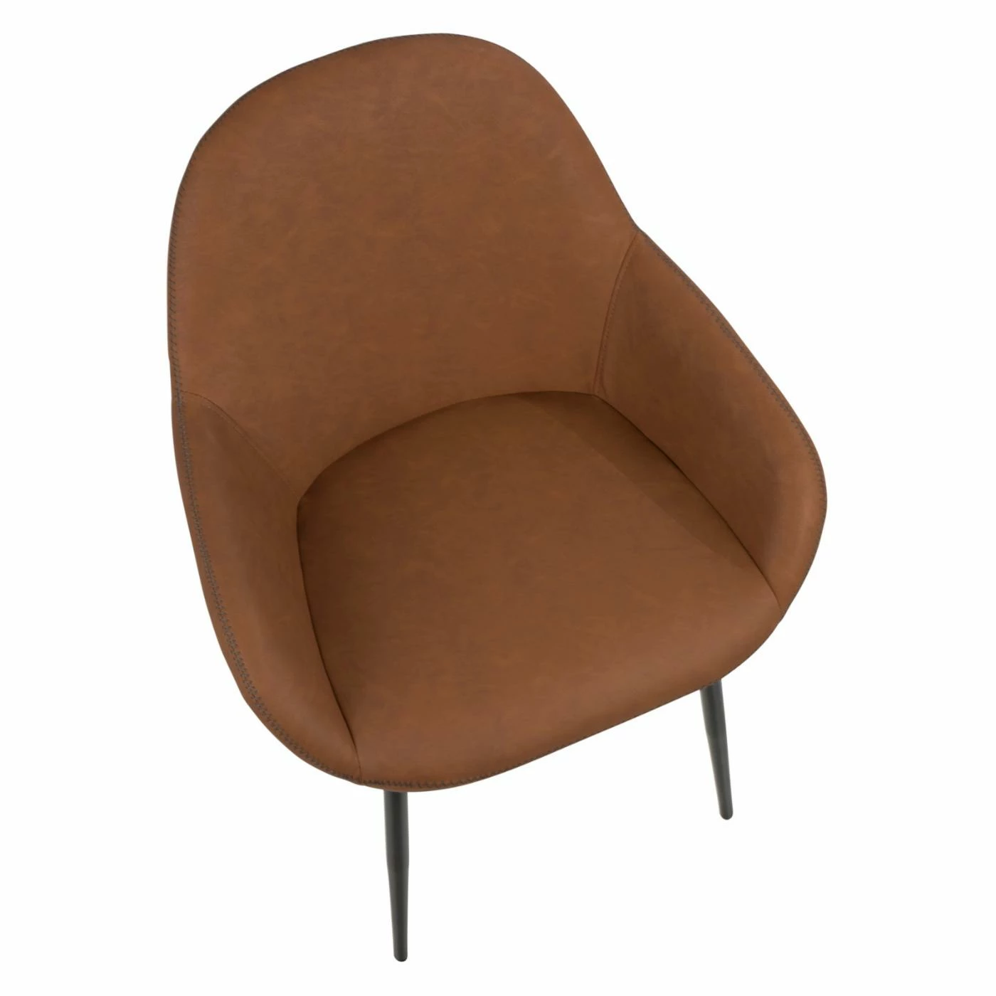 Best reviews of β¨ Casual Dining Chairs LumiSource Clubhouse Vintage Faux Leather Dining Arm Chair - Set Of 2 π - Image 5