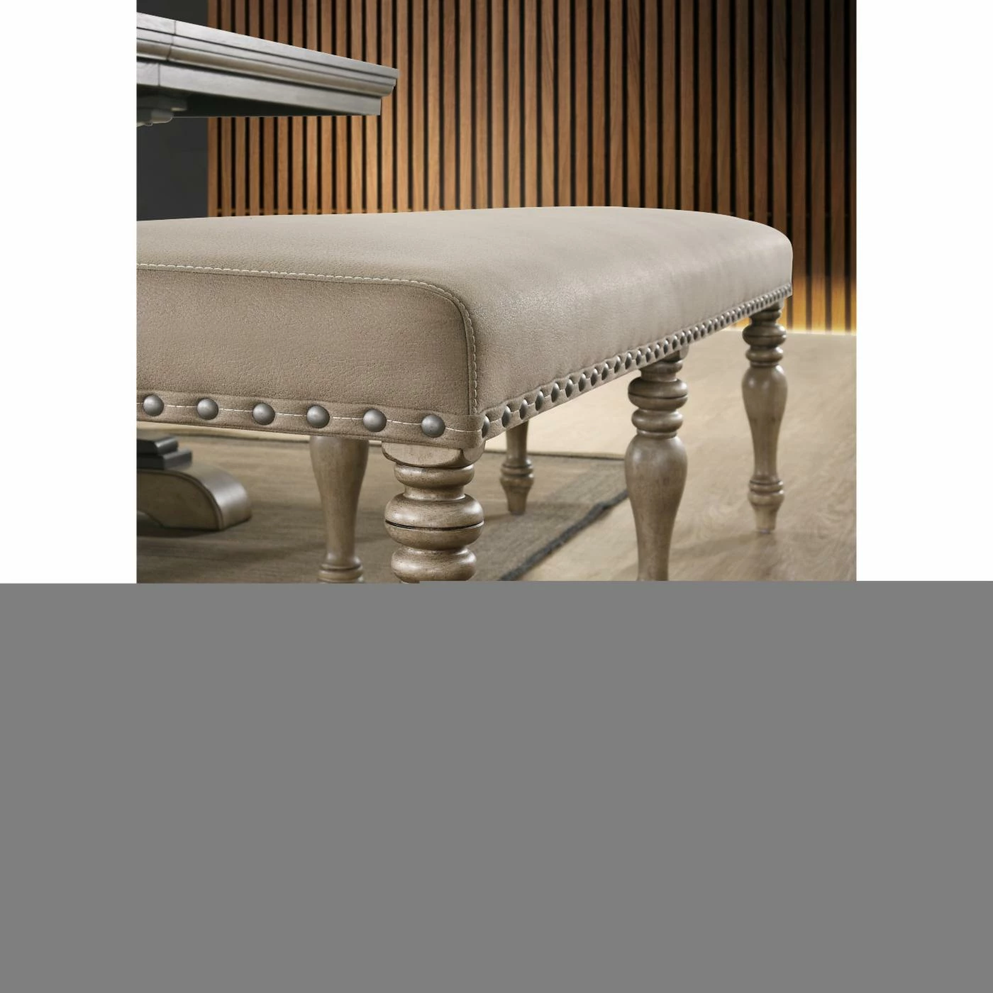 Deals π₯ Dining Bench Roundhill Furniture Birmingham Upholstered Bench With Nailhead Trim π - Image 5