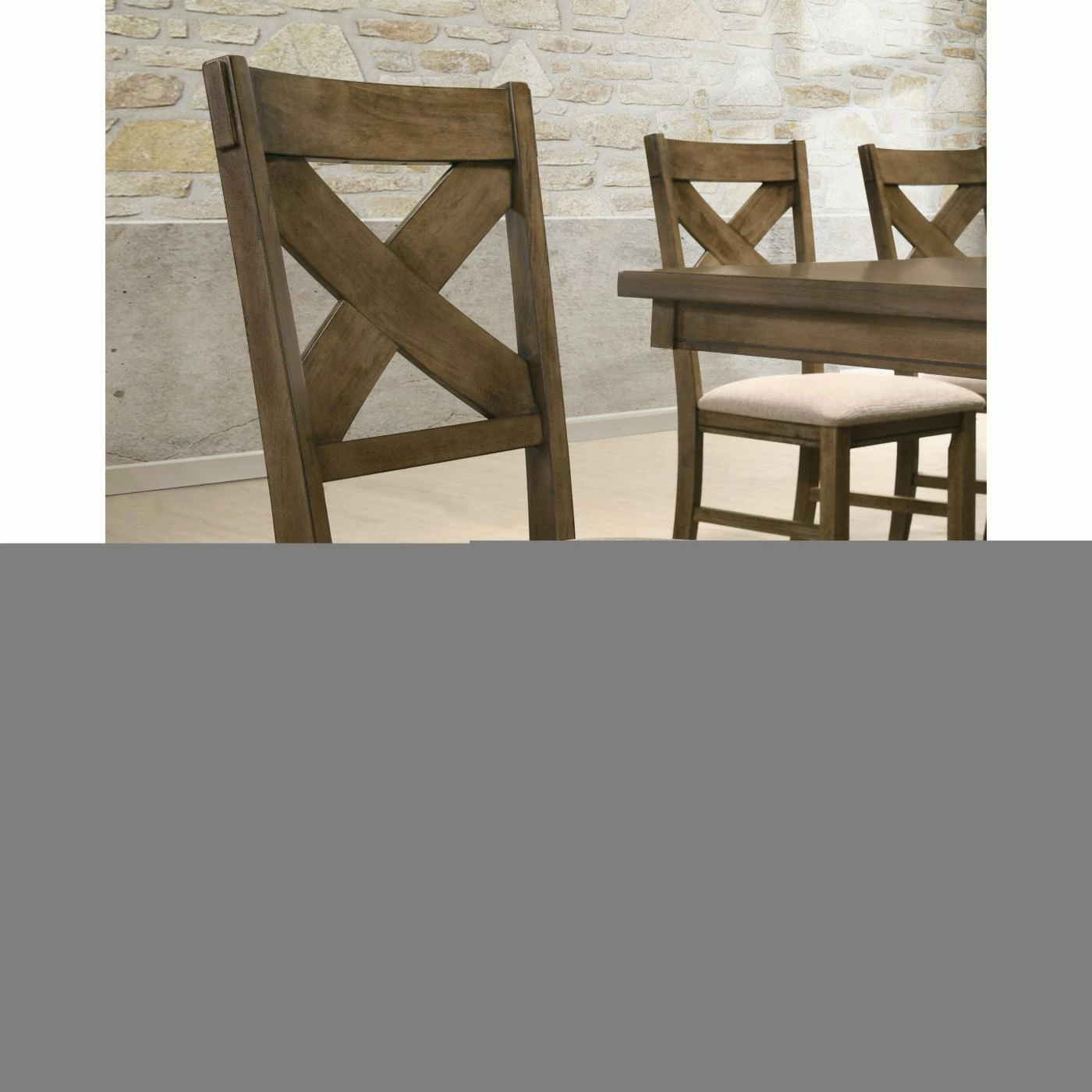 Brand new 𧨠Side Chairs Roundhill Furniture Raven Upholstered Cross Back Dining Side Chair - Set Of 2 β - Image 5