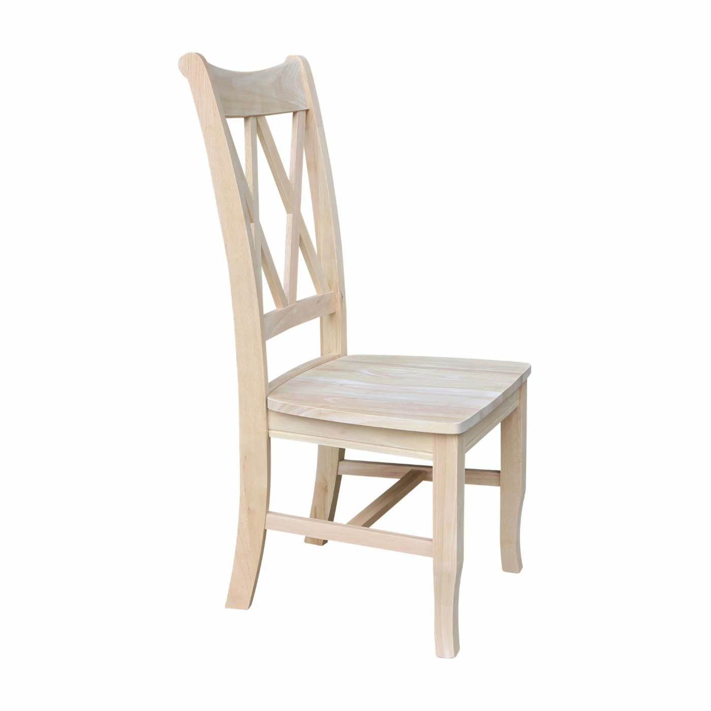 Promo π Side Chairs International Concepts Milford Double X-Back Chair - 2 Chairs π - Image 5