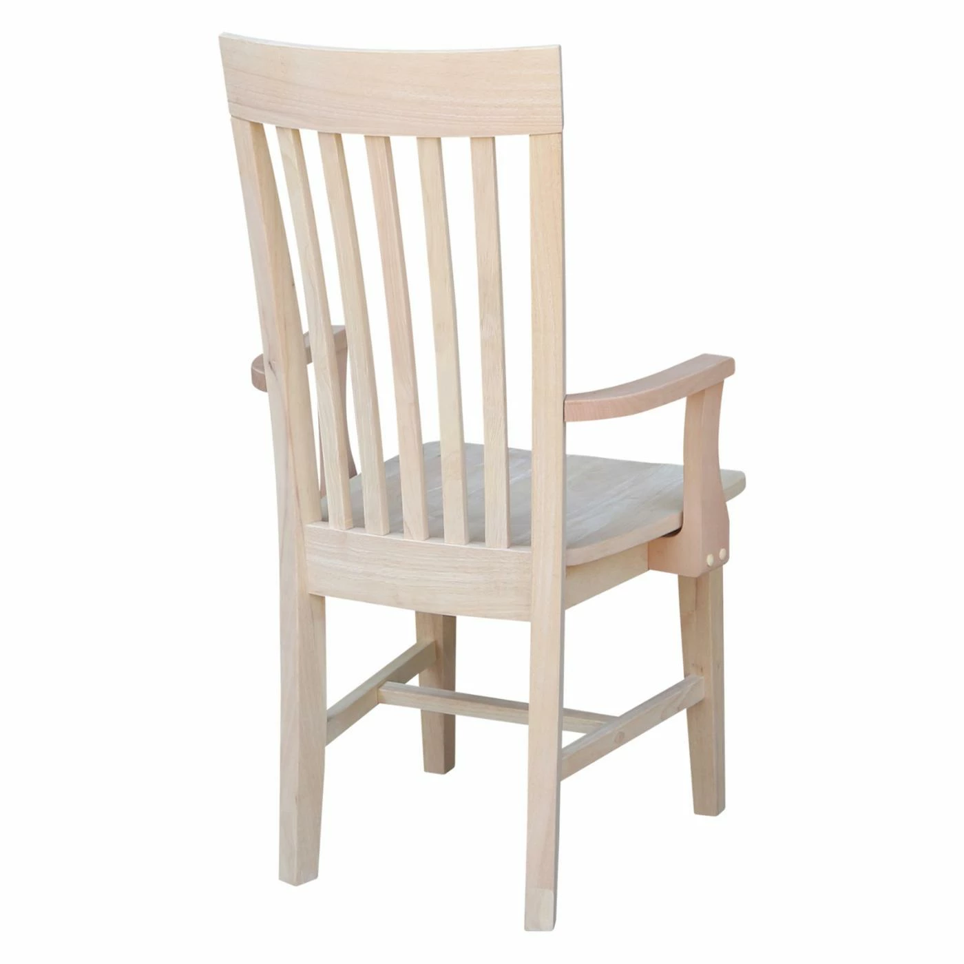 Cheapest 𧨠Casual Dining Chairs International Concepts Unfinished Olanta Tall Mission Dining Arm Chair β - Image 5