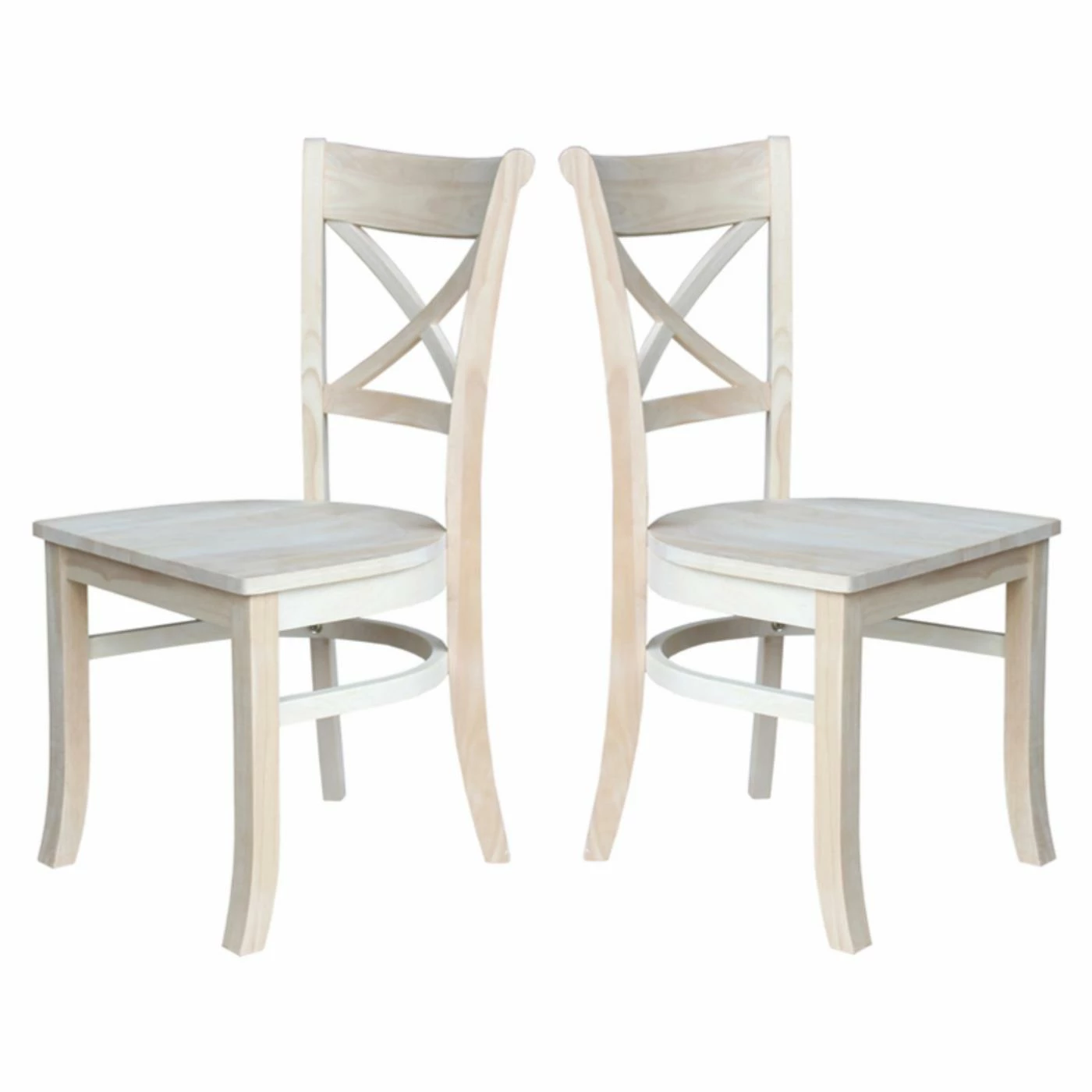 Best reviews of β Side Chairs International Concepts Charlotte X-Back Side Chair - Set Of 2 π - Image 5